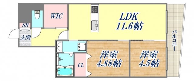 グランノーブル西宮の物件間取画像