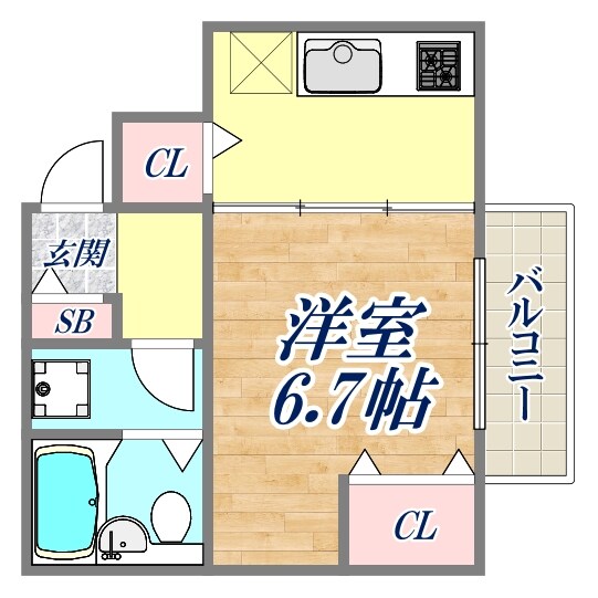 ハイツヤマト2の物件間取画像