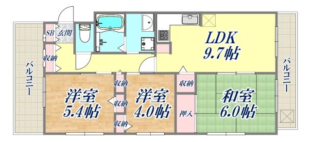 ジュエルコート甲子園口2の物件間取画像