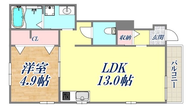 フォンテーヌ逆瀬川の物件間取画像