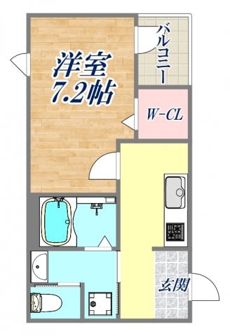 エスポアール甲子園の物件間取画像