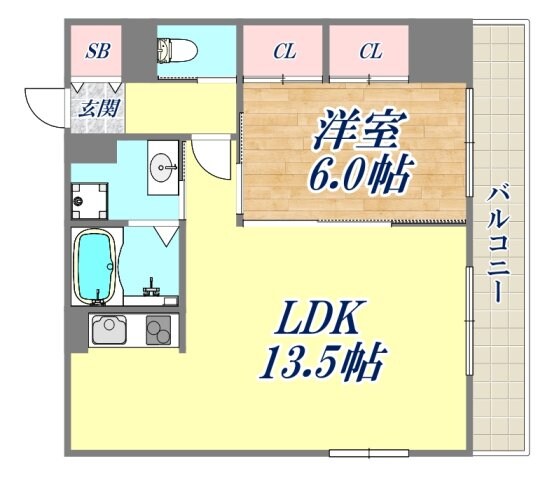 プレージュEBISUの物件間取画像