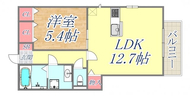 CLAIRの物件間取画像