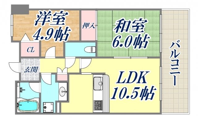 白鷹苦楽園マンションの物件間取画像