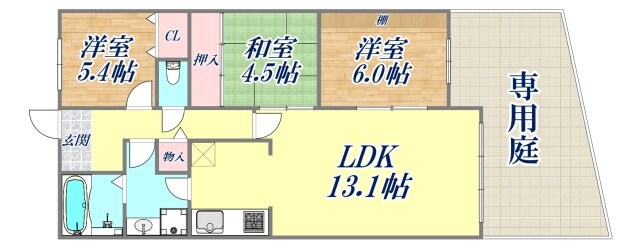 パークハイム摩耶の物件間取画像