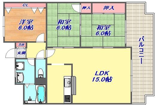 エスペランサ甲南の物件間取画像