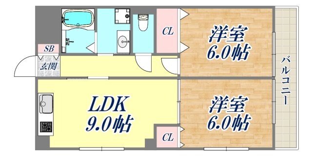 ミモダ武庫の里の物件間取画像