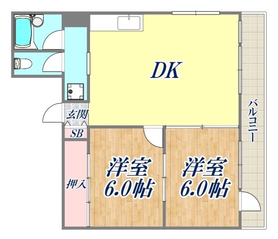 メゾン宝塚南口マンションの物件間取画像