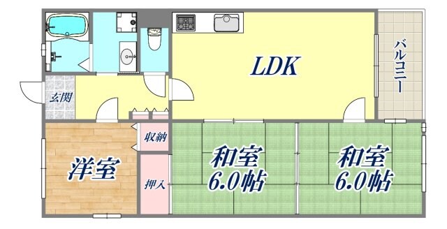 アビタコシキイワの物件間取画像