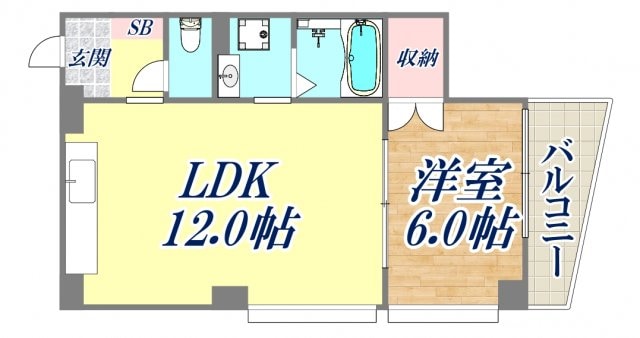 アルカサール前川の物件間取画像