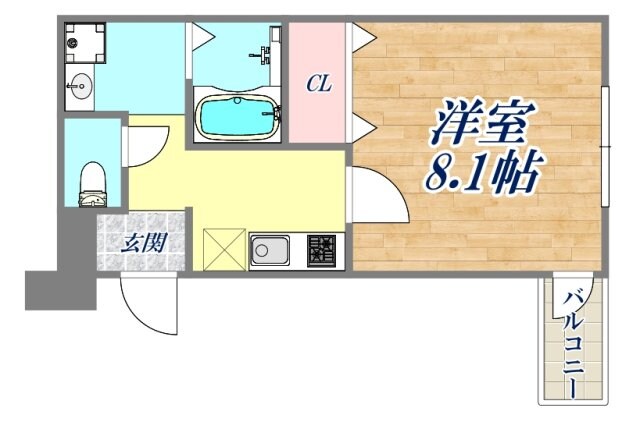 フジパレス1040立花の物件間取画像