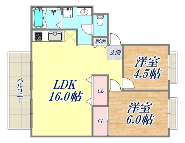 CREA小林の物件間取画像