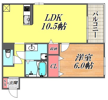 リレント武庫之荘の物件間取画像