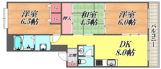 アネックス武庫之荘の物件間取画像