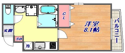 クレアール本山の物件間取画像