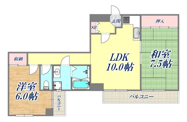 ロイヤル甲子園の物件間取画像