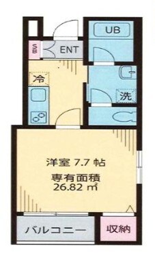 中野富士見町駅 徒歩7分 4階の物件間取画像