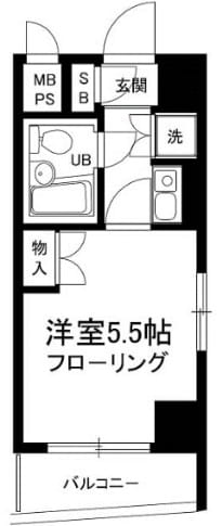 中野富士見町駅 徒歩5分 5階の物件間取画像