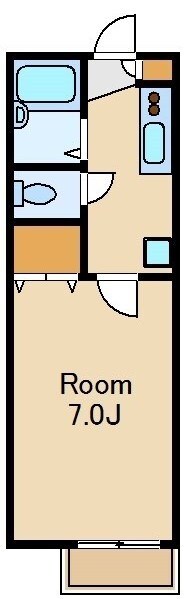 南阿佐ケ谷駅 徒歩15分 2階の物件間取画像