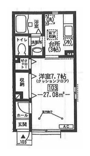 ペルシモン高円寺の物件間取画像