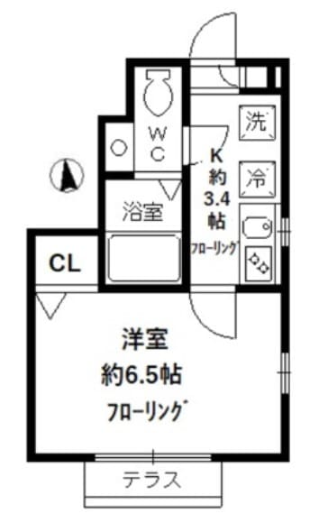 阿佐ケ谷駅 徒歩3分 1階の物件間取画像