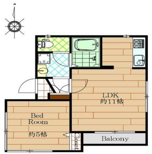 下井草駅 徒歩3分 2階の物件間取画像