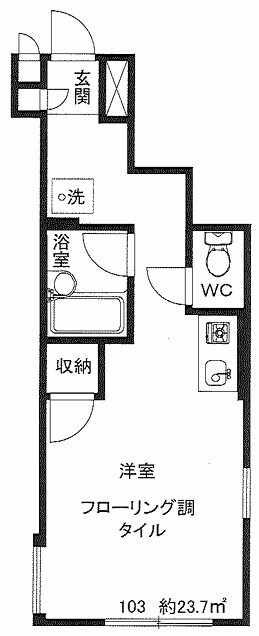 阿佐ケ谷駅 徒歩7分 1階の物件間取画像