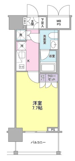 荻窪駅 徒歩4分 3階の物件間取画像