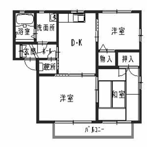 山陽網干駅 徒歩5分 2階の物件間取画像