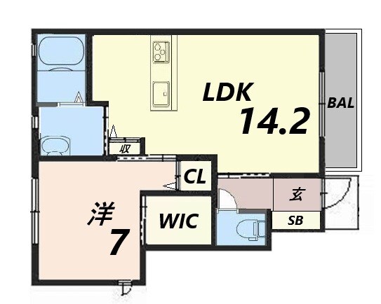 シャーメゾン今宿の物件間取画像