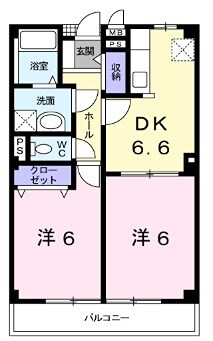 妻鹿駅 徒歩7分 2階の物件間取画像