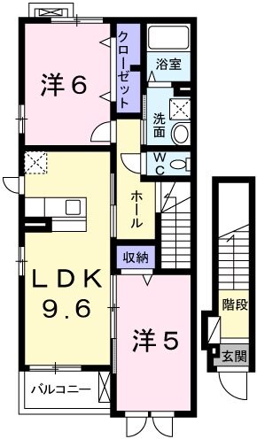 仁豊野駅 徒歩2分 2階の物件間取画像