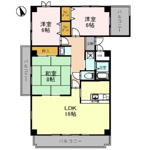 コーポ堂の前の物件間取画像