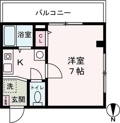 飾磨駅 徒歩15分 4階の物件間取画像