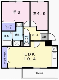 余部駅 徒歩29分 2階の物件間取画像