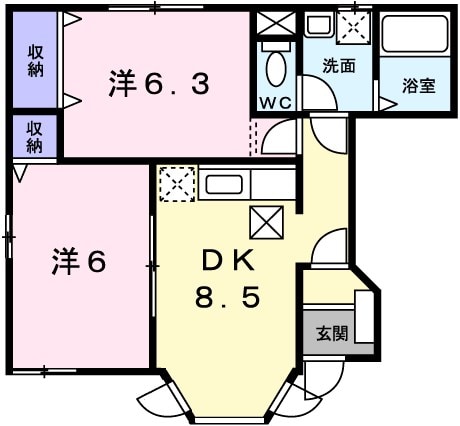 ブルーマウンテンIIIの物件間取画像