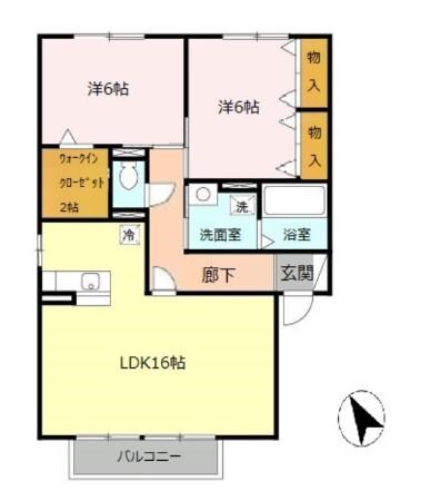 播磨高岡駅 徒歩5分 2階の物件間取画像