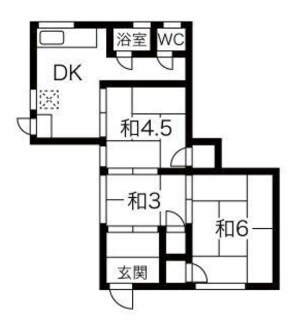 網干駅 徒歩25分 1階の物件間取画像