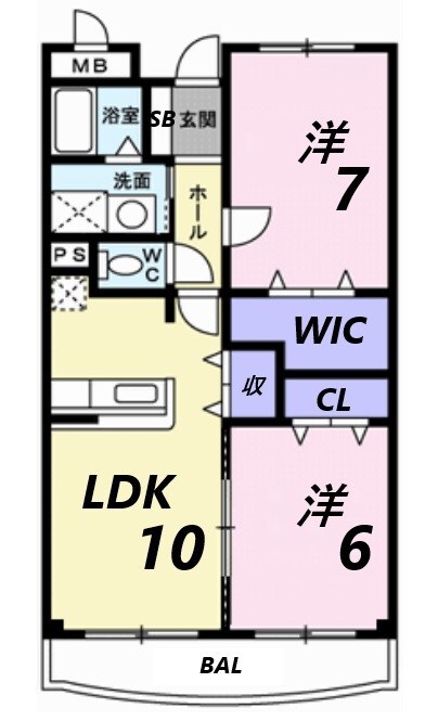 手柄駅 徒歩15分 1階の物件間取画像