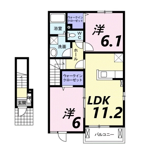 ピュール・ロジュマンIIの物件間取画像