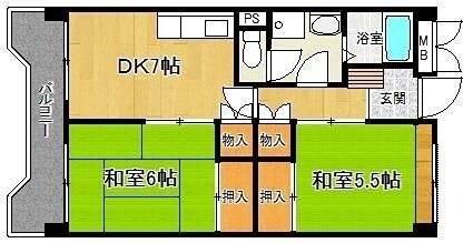 別府駅 徒歩7分 3階の物件間取画像