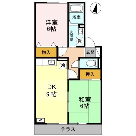 シャトーKANAHOの物件間取画像