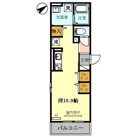 尾上の松駅 徒歩3分 1階の物件間取画像