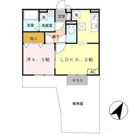 本竜野駅 徒歩17分 1階の物件間取画像