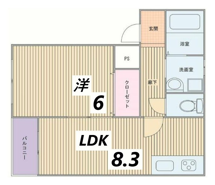 英賀保駅 徒歩5分 1階の物件間取画像