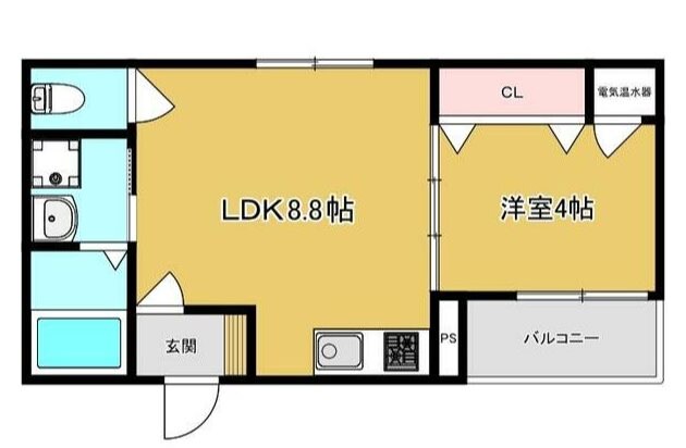 亀山駅 徒歩6分 3階の物件間取画像