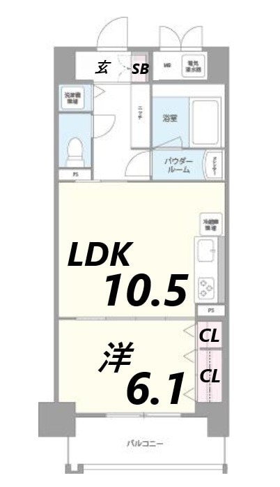 パレーブランシェの物件間取画像