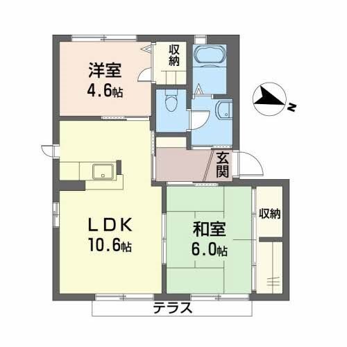 シャーメゾン　さくら坂F棟の物件間取画像