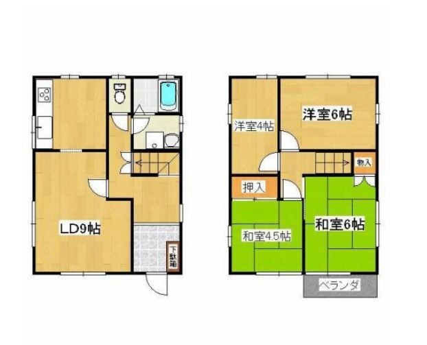 播磨高岡駅 徒歩35分 1-2階の物件間取画像