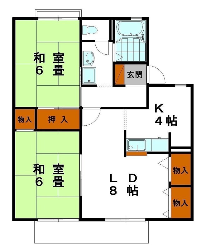 播磨高岡駅 徒歩10分 2階の物件間取画像